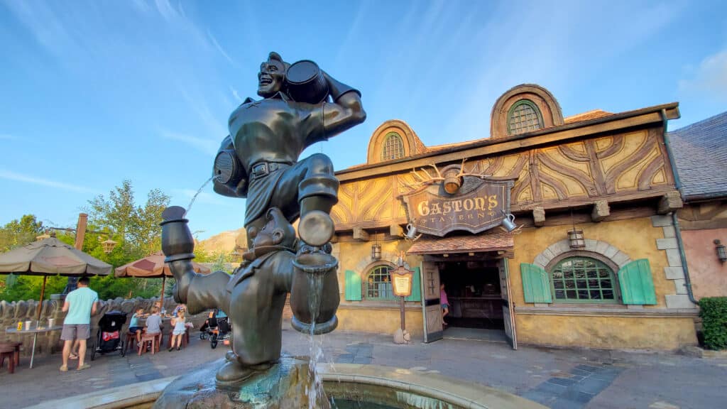 Gaston's Statue in Disney's Magic Kingdom