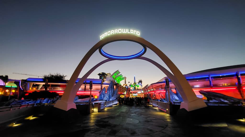 Magic Kingdom Tomorrowland Sign 