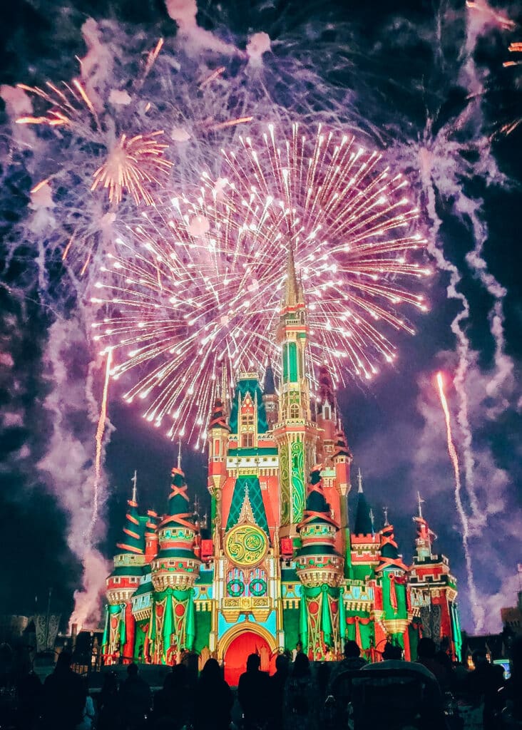 Special fireworks at Mickey's Very Merry Christmas Party
