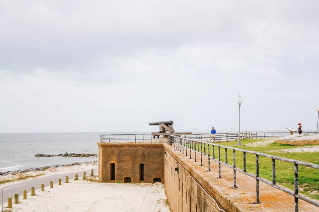 Views from Fort Gaines with canon